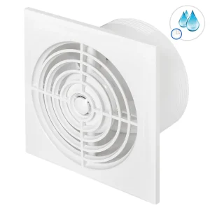 Awenta Silence badkamerventilator Ø125 mm | Timer en vochtsensor | 135 m³/h | Wit